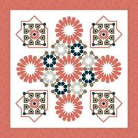 Traditional Islamic Design. Illustration of floral Islamic geometrical decoration. Morocco Seamless Border. Mosque decoration element. vector