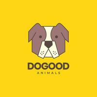 animal pets dog bulldog head mascot polygonal modern logo design vector