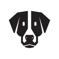 Coonhound cabeza perro mascotas moderno mínimo mascota sencillo logo icono vector ilustración