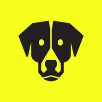 coonhound head dog pets modern minimal mascot simple logo icon vector illustration