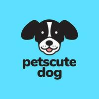 puppy dog pets pedigree cute smile happy mascot cartoon colorful logo icon vector illustration