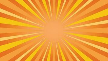 abstract sunburst orange pattern background for modern graphic design element. shining ray cartoon with colorful for website banner wallpaper and poster card decoration vector