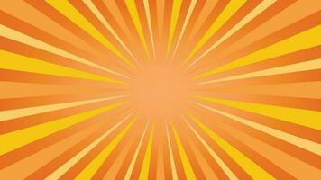 abstract sunburst orange pattern background for modern graphic design element. shining ray cartoon with colorful for website banner wallpaper and poster card decoration vector