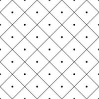 Seamless geometric diagonal grid with polka dot in the middle of square pattern with bow ties for tiles, fabric stripes, clothing, and tablecloths. vector