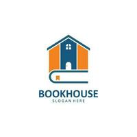 Book House Logo Template Vector Illustration