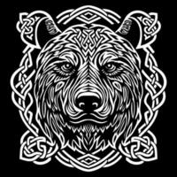 Celtic bear knot vector