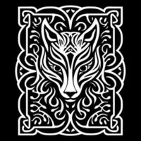 Fox celtic knot vector