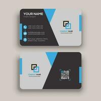 Round Business Card Template vector