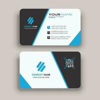 Round Business Card Design vector