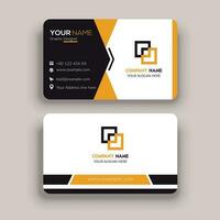 Round Business Card Template vector