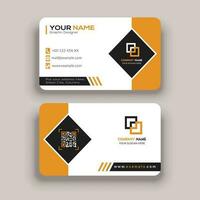 Round Business Card Template vector