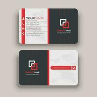 Round Business Card Design vector