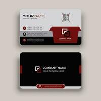 Round Business Card Template vector