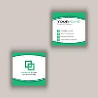 Square Business Card Design vector