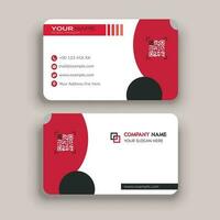 Round Business Card Design vector