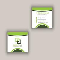 Square Business Card Design vector