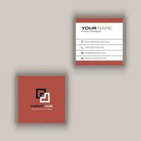 Square Business Card Design vector