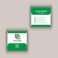 Square Business Card Design vector