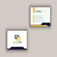 Square Business Card Design vector