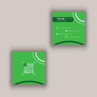 Square Business Card Design vector