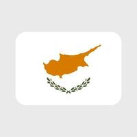 Cyprus flag vector icons set of illustrations