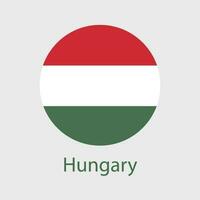 Hungary flag vector icons set of illustrations