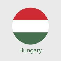 Hungary flag vector icons set of illustrations