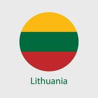 Lithuania flag vector icons set of illustrations