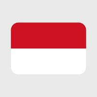 Monaco flag vector icons set of illustrations