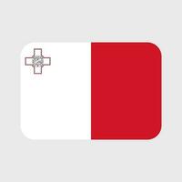 Malta bandera vector íconos conjunto de ilustraciones