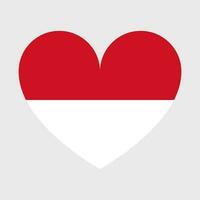 Monaco flag vector icons set of illustrations