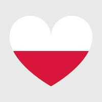 Poland flag vector icons set of illustrations