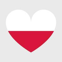 Poland flag vector icons set of illustrations