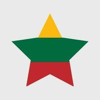 Lithuania flag vector icons set of illustrations
