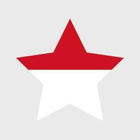 Monaco flag vector icons set of illustrations