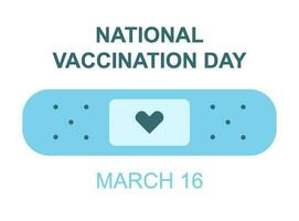 National Vaccination Day celebration vector Illustration