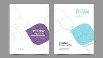 Cover template flyer design vector background
