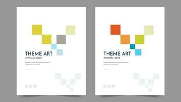 Cover template flyer design vector background