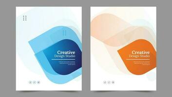 Cover template flyer design vector background