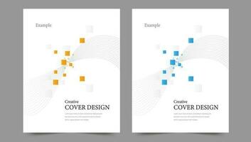 Cover template flyer design vector background