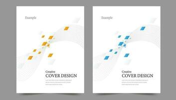 Cover template flyer design vector background