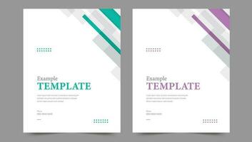 Cover template flyer design vector background