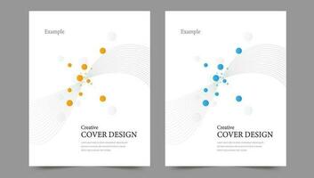 Cover template flyer design vector background