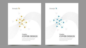 Cover template flyer design vector background