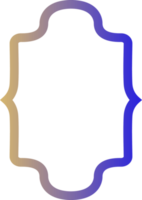 Rahmen mit Gradient zum Dekoration. png