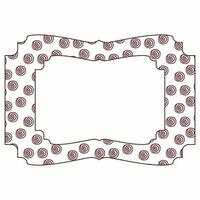 Frame with abstract circles for decoration. photo