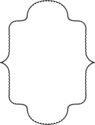 Decorative zigzag frames for decoration.