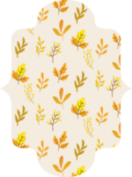 Background with leaves abstract design. png