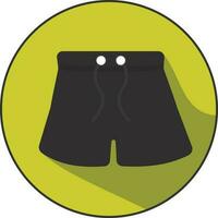 Short icon - flat clothing icons vector