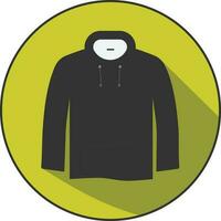 Hoodie icon - flat clothes icons vector